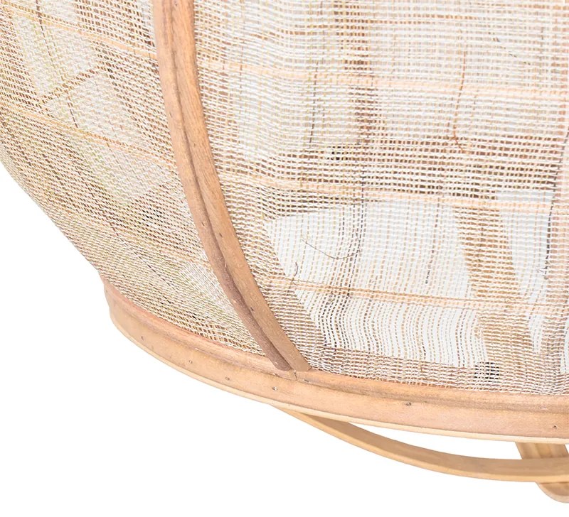 Смарт висяща лампа кафява 58 см вкл. Wifi G95 - Pascal