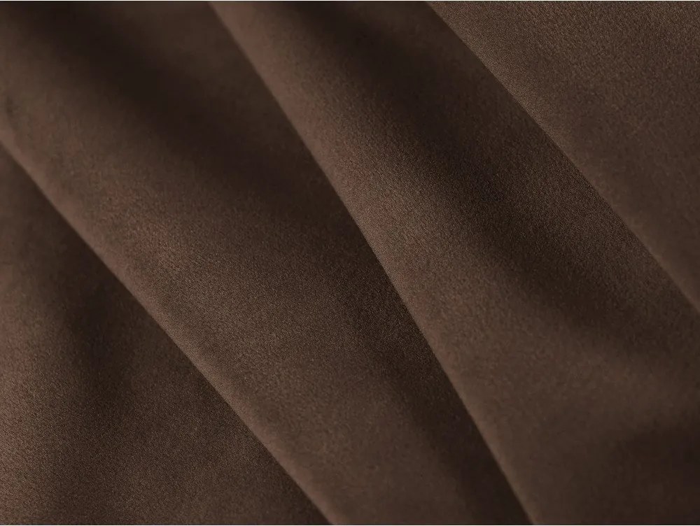 Кафяво двойно легло 200x200 cm тапицирано с място за съхранение с включена подматрачна рамка Mount – Micadoni