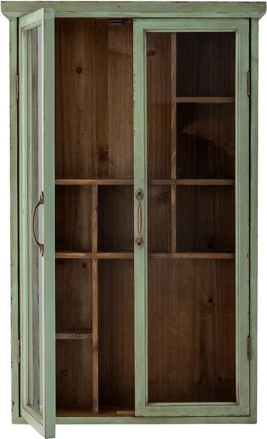 Зелена витрина от масивна ела 13,5x80 cm Hazem – Bloomingville