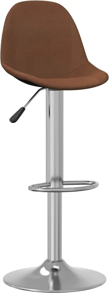 333384 vidaXL Бар табуретки, 2 бр, кафяви, текстил