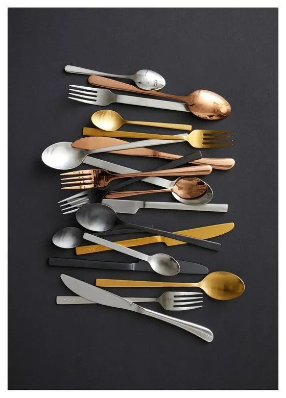 Стоманен прибори за хранене 16 бр. в матово сребрист цвят – Bitz