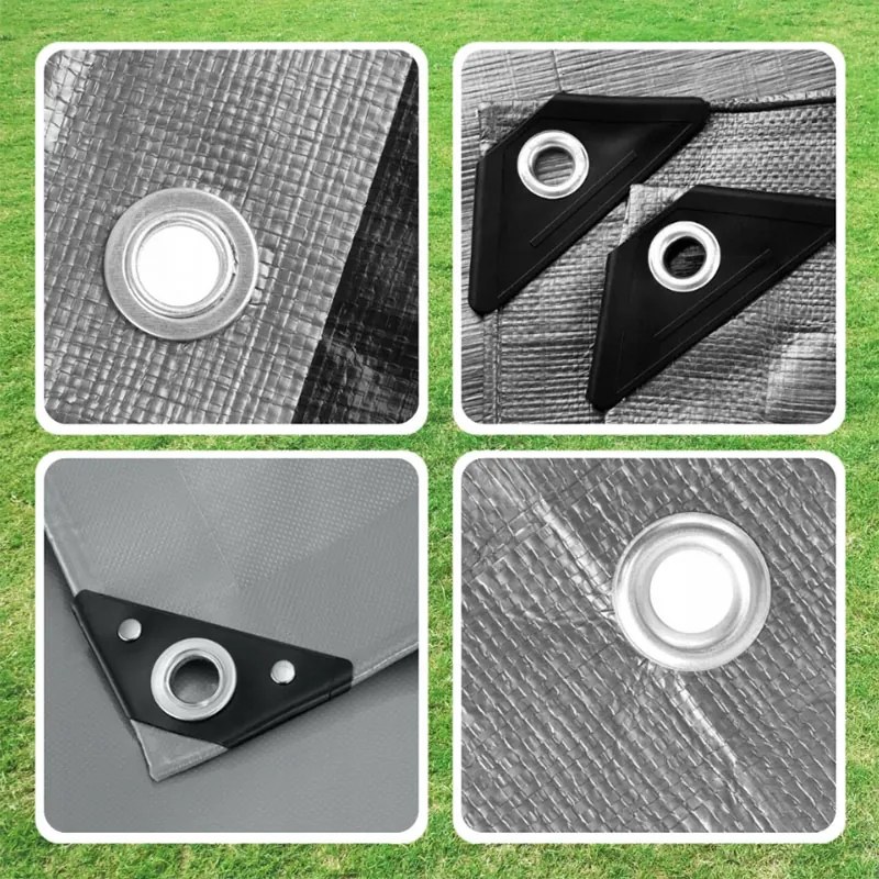 Сребриста водоустойчива мушама 3m x 7m