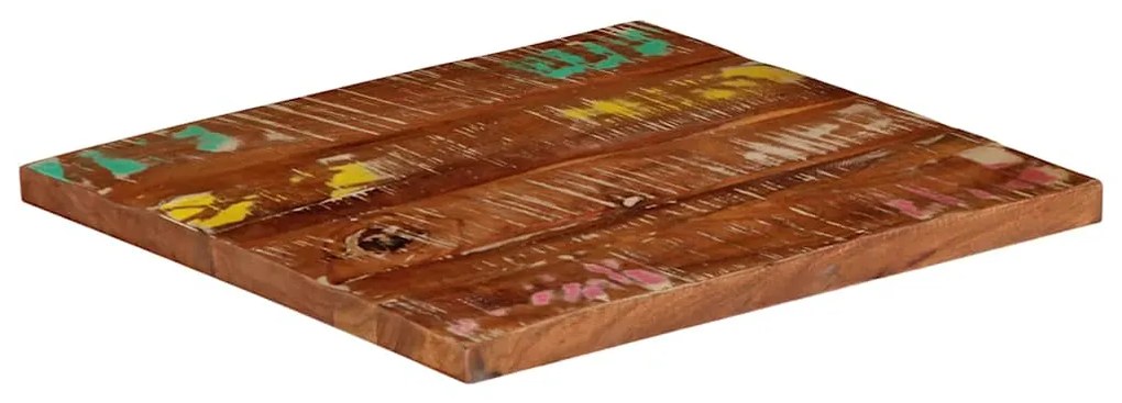 371120 vidaXL Плот за маса 50x50x3,8 см квадратен регенерирано дърво масив