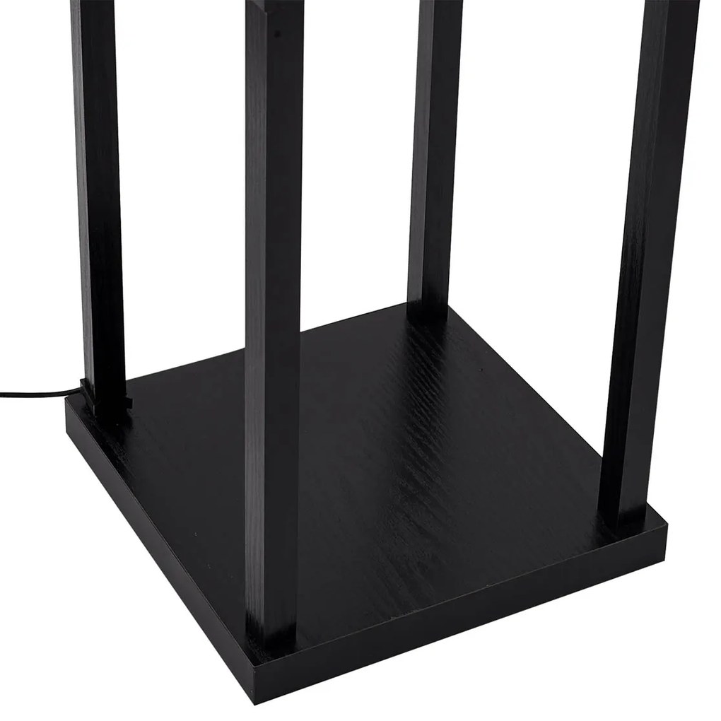 Дизайнерска подова лампа черна и бяла с LED - Nea