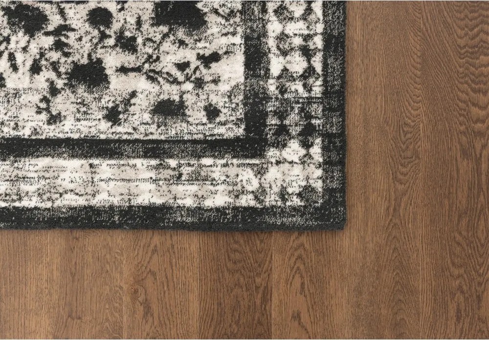Антрацитен вълнен килим 200x300 cm Agnus Classic – Agnella