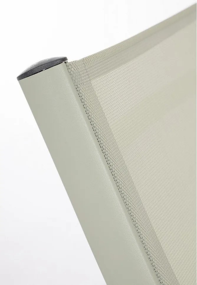 Кафяво-сив градински шезлонг метален Taylor – Bizzotto