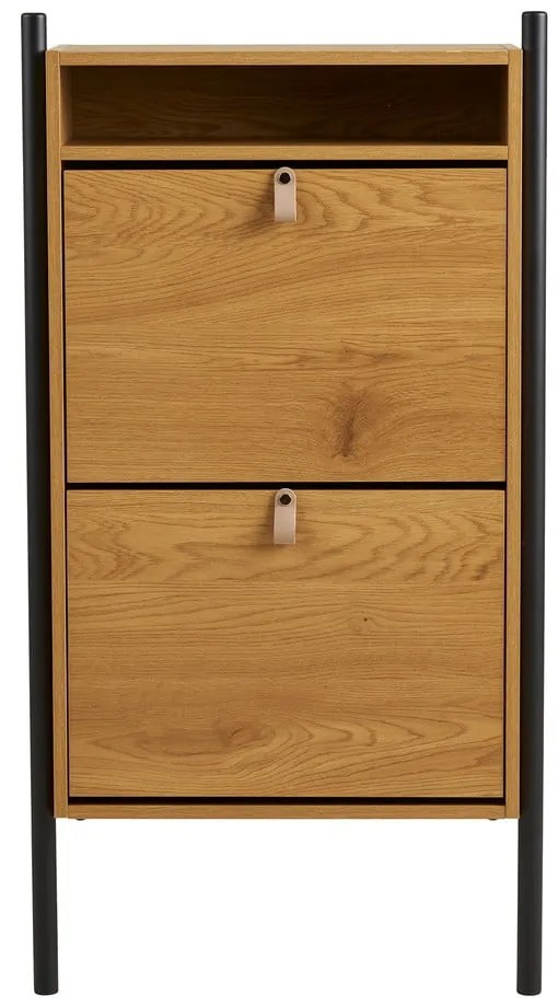 Накланяща се стойка за обувки от декор от дъб в естествен цвят 62x118x26 cm Barco – House Nordic