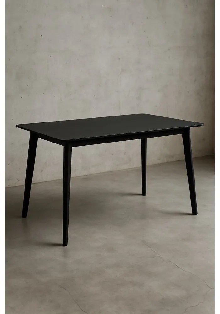 Трапезна маса с черен плот за маса 70x120 cm Vojens – Bonami Essentials