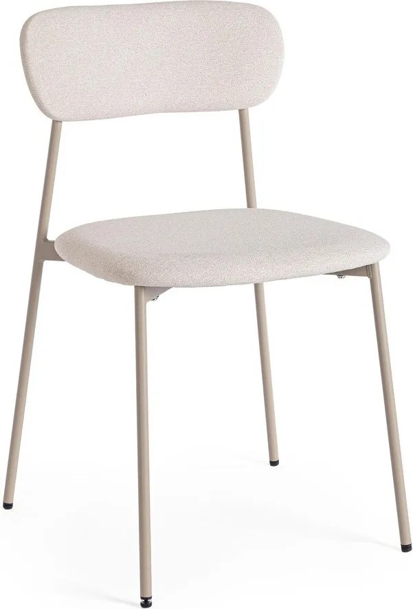 Кафяво-сив тапициран трапезен стол Inka – Yes Everyday