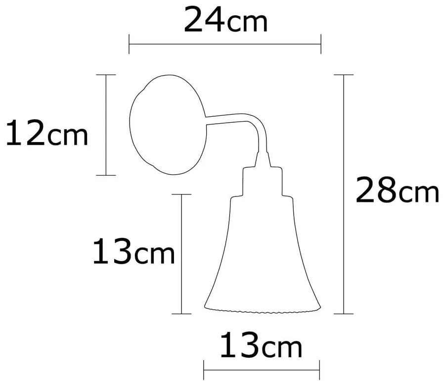 Стенна лампа меден ø 13 cm Foca – Opviq lights