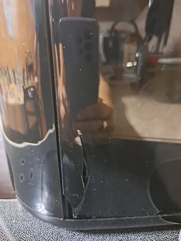 Втора ръка: Фритюрник с горещ въздух AirFryer Rosberg R51980CB, 1800W, 8 л, 7 програми, Таймер, Черен