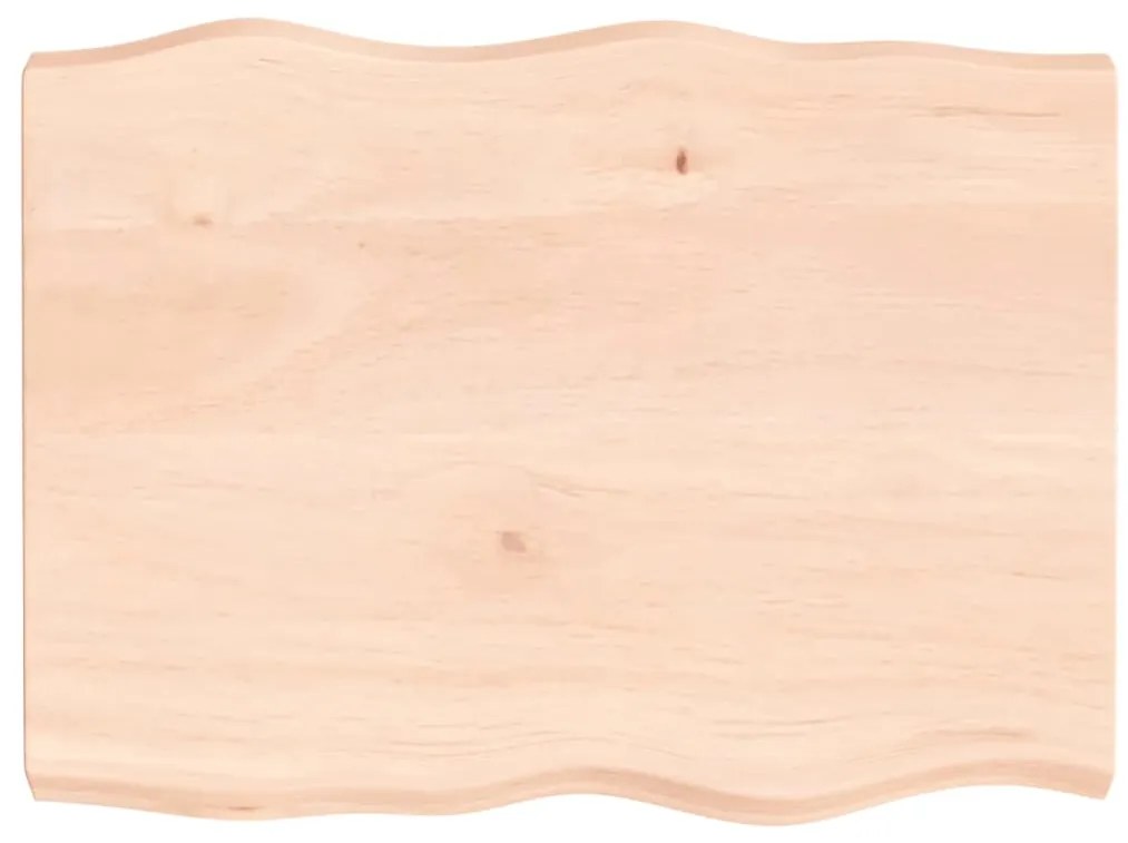 363880 vidaXL Плот за маса 80x60x(2-6) см необработено масивно дърво жив ръб