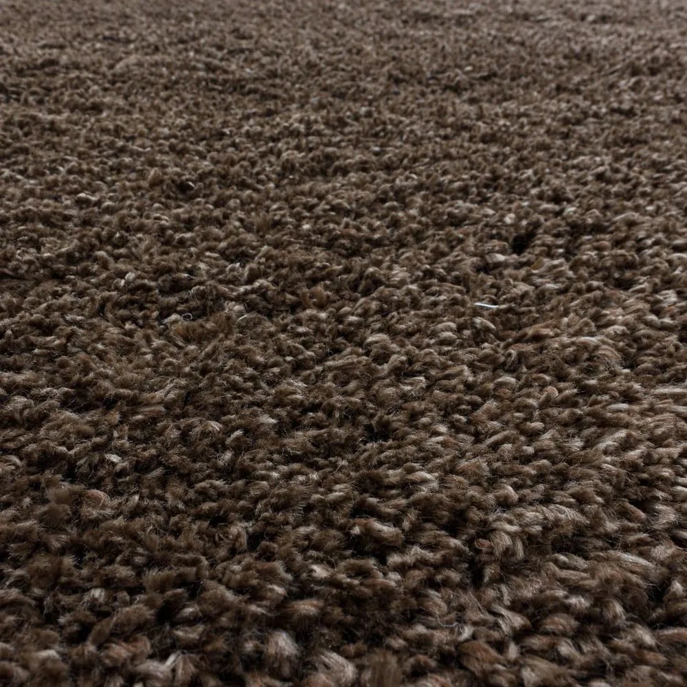 Тъмнокафяв килим 80x150 cm Fluffy – Ayyildiz Carpets
