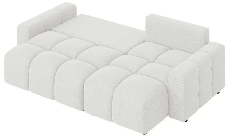 Бял разтегателен ъглов диван (променлив) Luki – Ropez