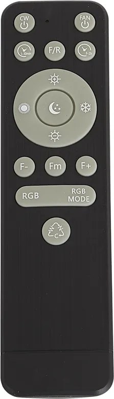 Вентилатор за таван бял вкл. LED RGB димируем с дистанционно управление - Clamo