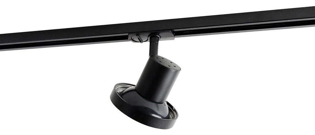 Модерен 1-фазен релсов прожектор черен AR111 - Jeany