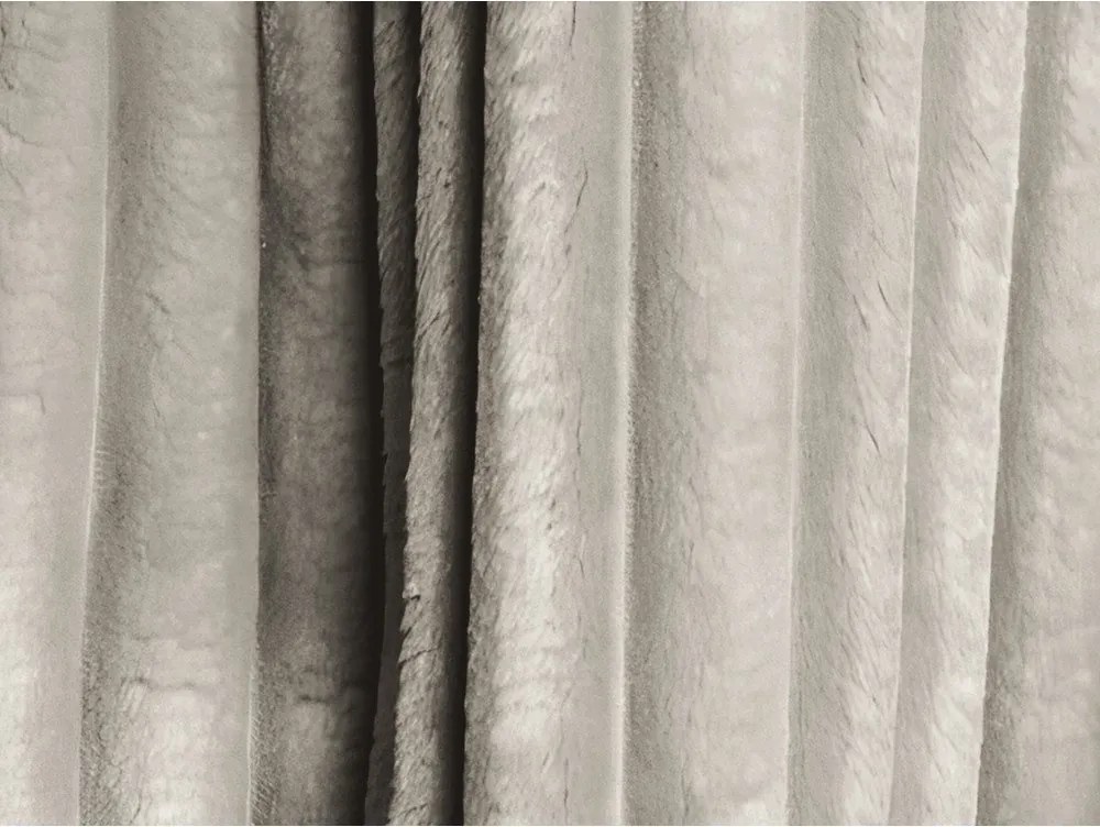 Бежов сгъваем/с място за съхранение ъглов диван от рипсено кадифе (U форма) Kona – Makamii