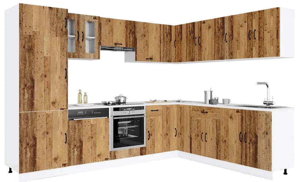 3314979 vidaXL Комплект кухненски шкафове от 14 части Kalmar, инженерно дърво