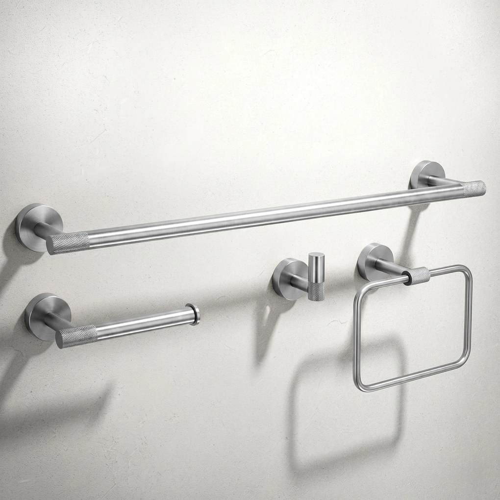 Комплект аксесоари за баня GRID Brush Nickel 4 части