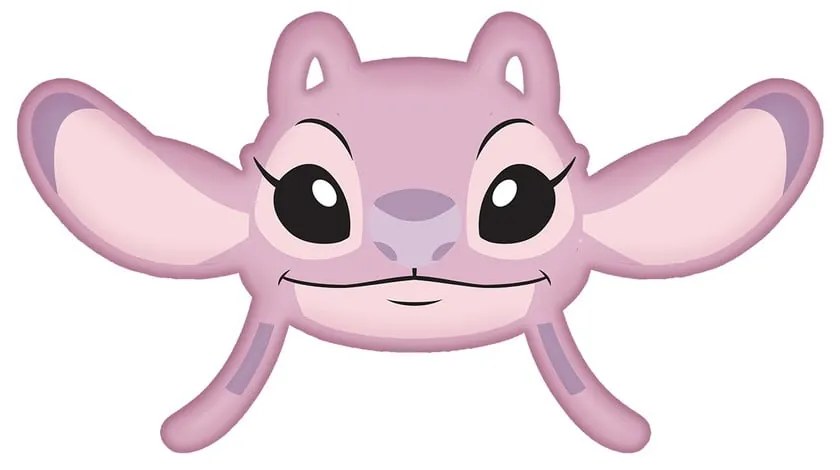 Детска възглавница от флийс 41x32 cm Lilo and Stitch "Angel Pink" – Jerry Fabrics