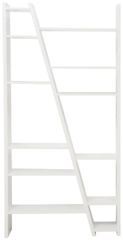 Бял шкаф за книги 97x195 cm Delta - TemaHome