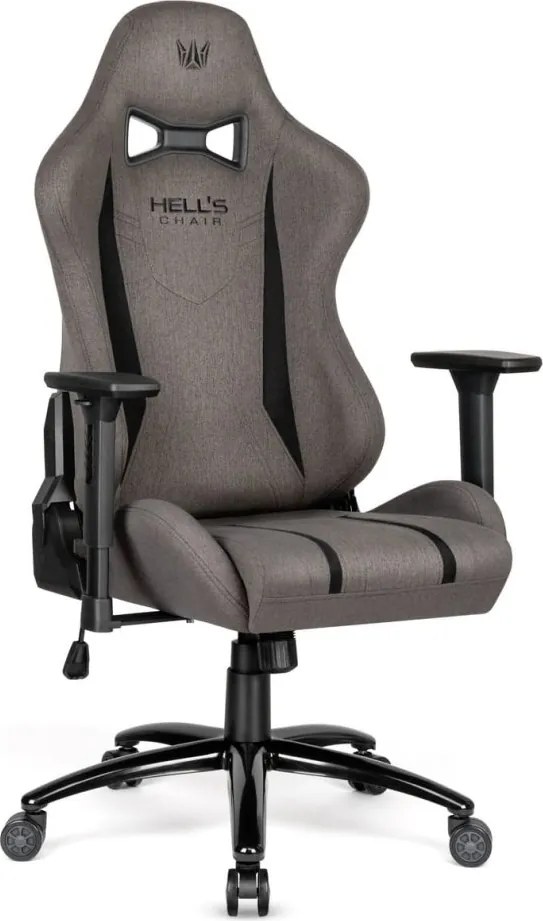 Ергономичен геймърски стол HC-1013 - сиво покритие от висококачествен плат