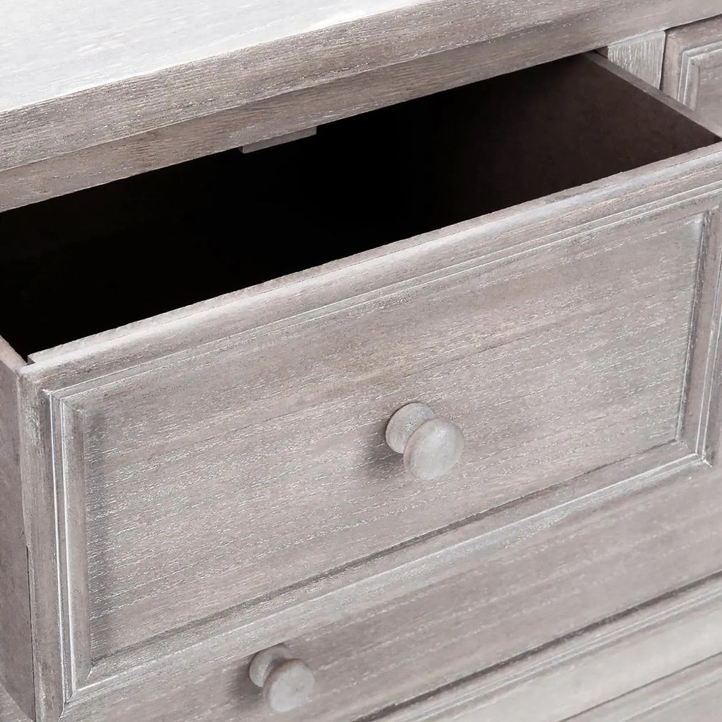 Скрин atmosphera Charm, 5 чекмеджета, MDF, 73x35x81 cm - Сив