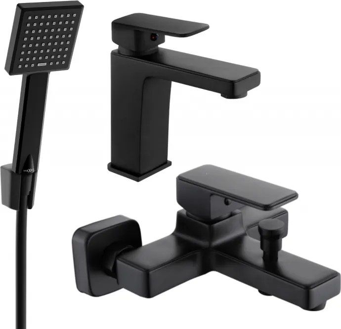 Mexen Cetus R45 комплект за вана, черен - 744303R45-70