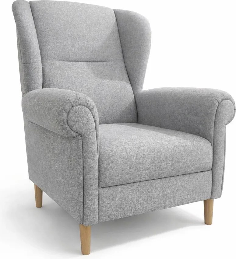 Светлосиво кресло крило Swan – Ropez