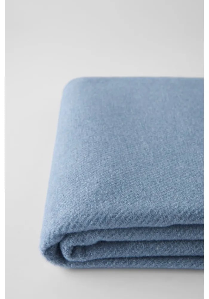 Синьо одеяло със съдържание на памук Basics, 140 x 180 cm Plain - Euromant