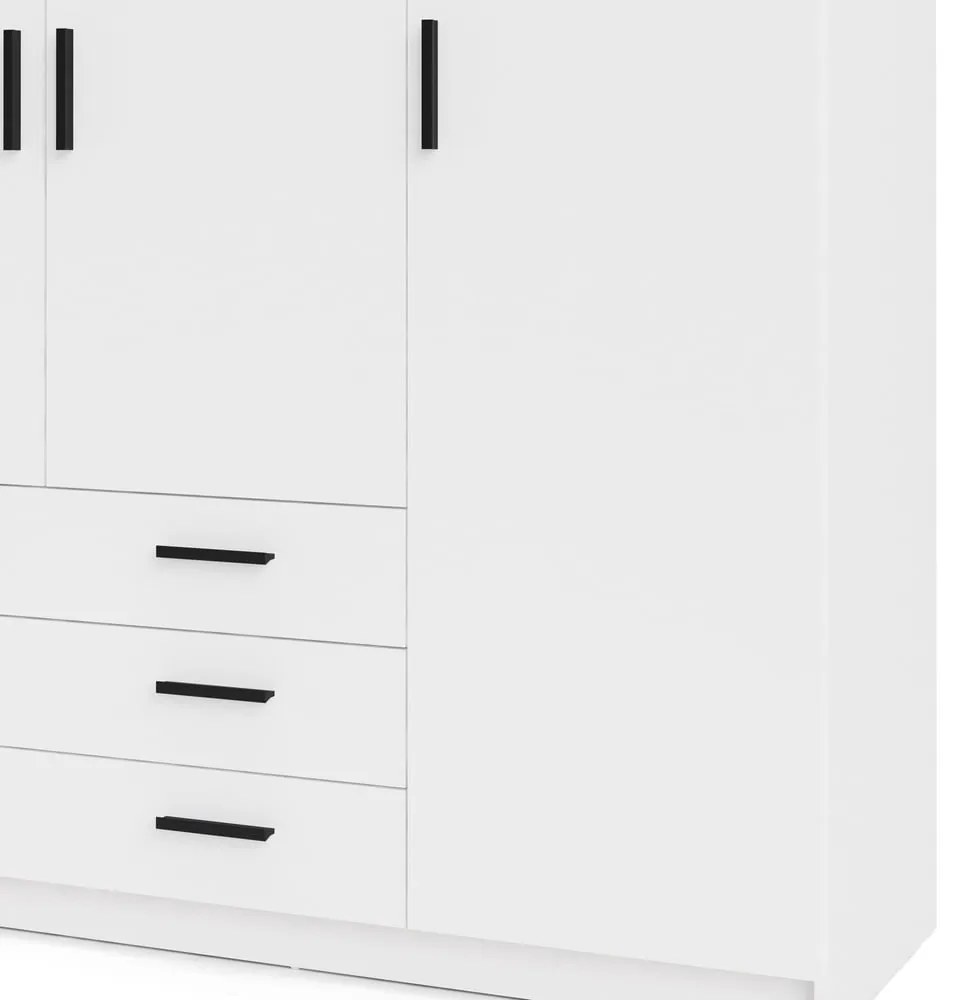 Бял гардероб 196x200 cm Sprint – Tvilum