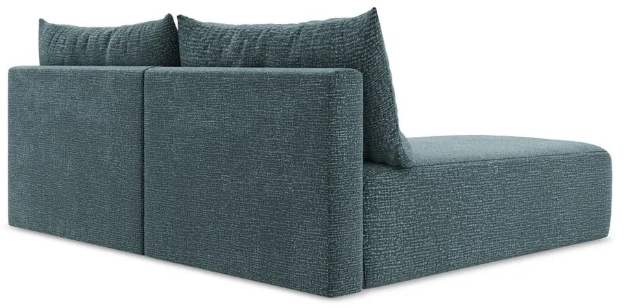 Тюркоазен разтегателен ъглов диван с място за съхранение (ляв ъгъл) Kalena – Makamii