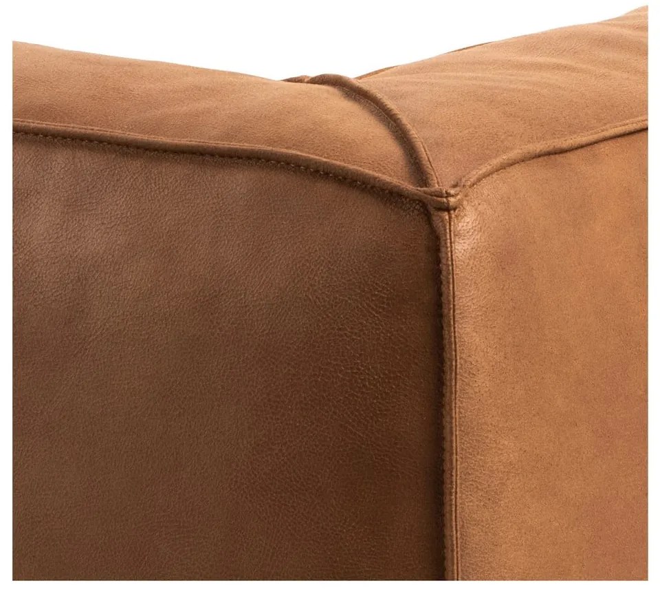 Кафяв диван от изкуствена кожа 282 cm Fairfield Kentucky - Bonami Selection