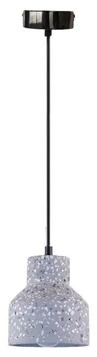 Пендел TERRAZZO 1xE27/60W/230V Ø 12 см сив