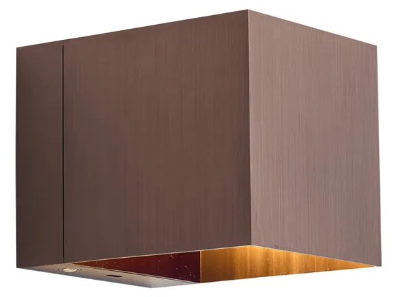 Модерна стенна лампа тъмен бронз с LED и димер с докосване, акумулаторна - Joris