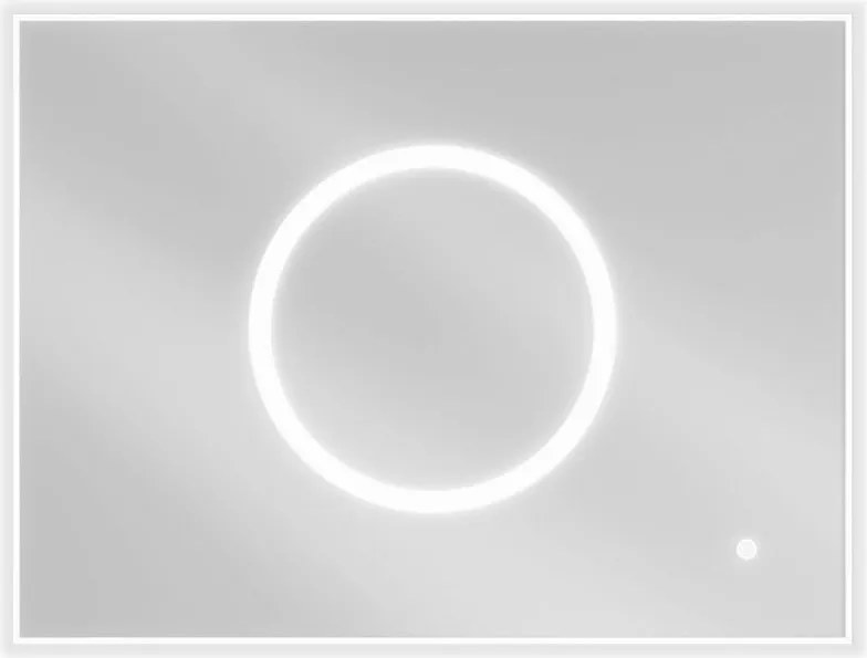 Mexen Koga осветлено огледало за баня 80 x 60 см, LED 6000K, противзамъгляване - 9821-080-060-611-00