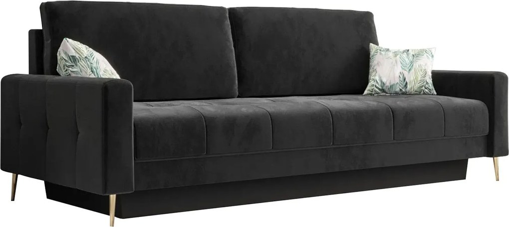 Разтегателен диван Sopi-Черно