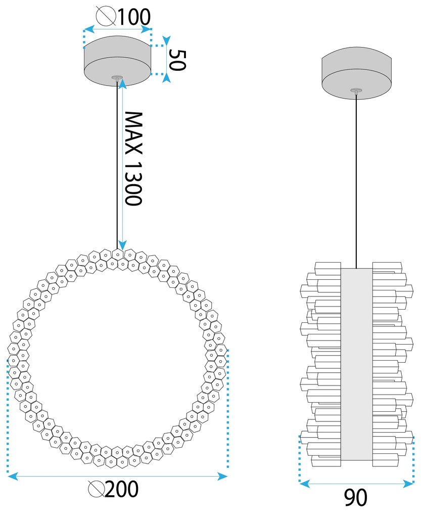 Лампа LED LHJ098-CP GOLD