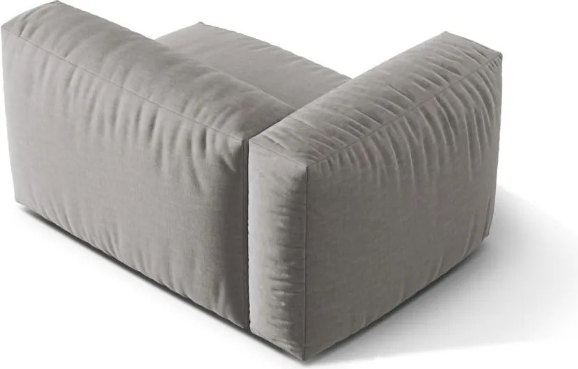 Светлосив модул за диван (ляв ъгъл) Martina – Micadoni Home