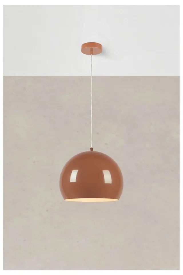 Кафяво висящо осветително тяло с метален абажур ø 28 cm Pop – Markslöjd