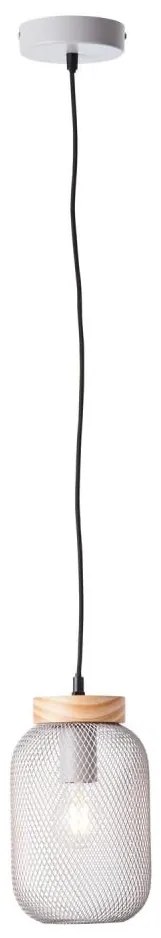 Brilliant - Пендант на кабел GIADA 1xE27/40W/230V Ø 16 см сив