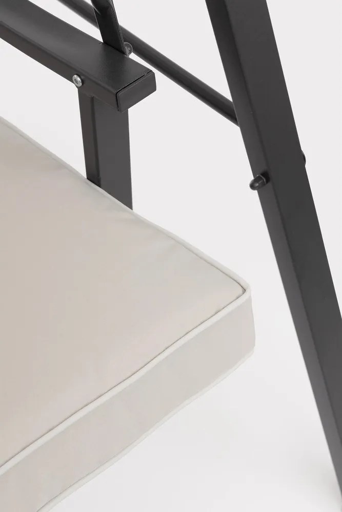 Антрацитна/бежова градинска люлка метална Taurus – Bizzotto