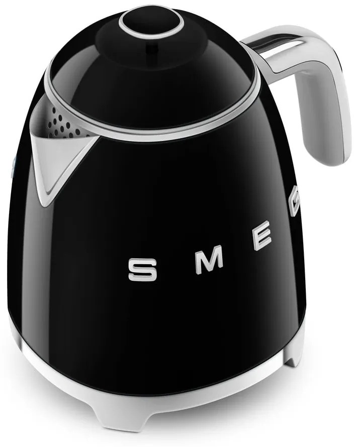 Черна електрическа кана от неръждаема стомана 800 ml Retro Style – SMEG