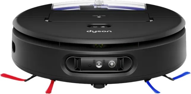 Прахосмукачка робот Dyson Spot+Scrub Ai 586183-01, 18000 Pa, 3 л, Сухо/мокро, Разпознаване на петна, Автоматична станция, Черен/Син