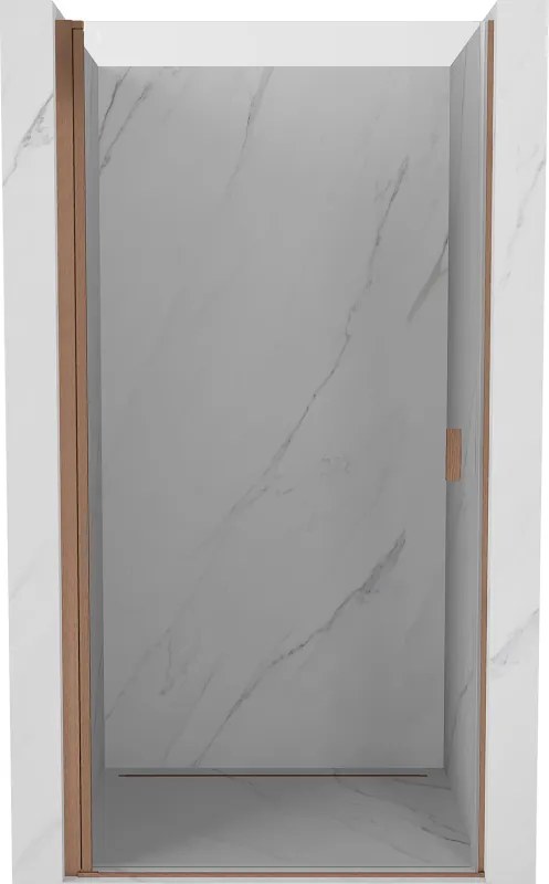 Mexen Mist-B душ кабина отваряща се врата 90 см, прозрачна, четкана мед - 8A2-090-000-65-00