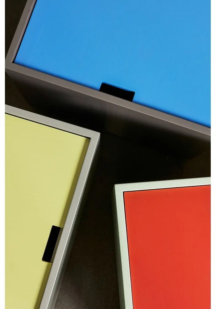 Ракла от масивен ясен в син и тъмносив цвят 40x45 cm Vault – Hübsch