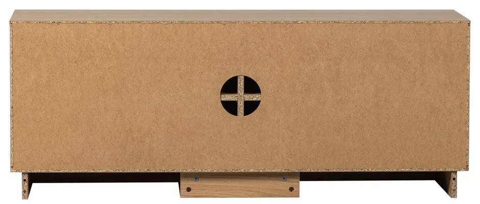 Маса за телевизор от масивен дъб в естествен цвят 133x52x45 cm Zuma – WOOOD