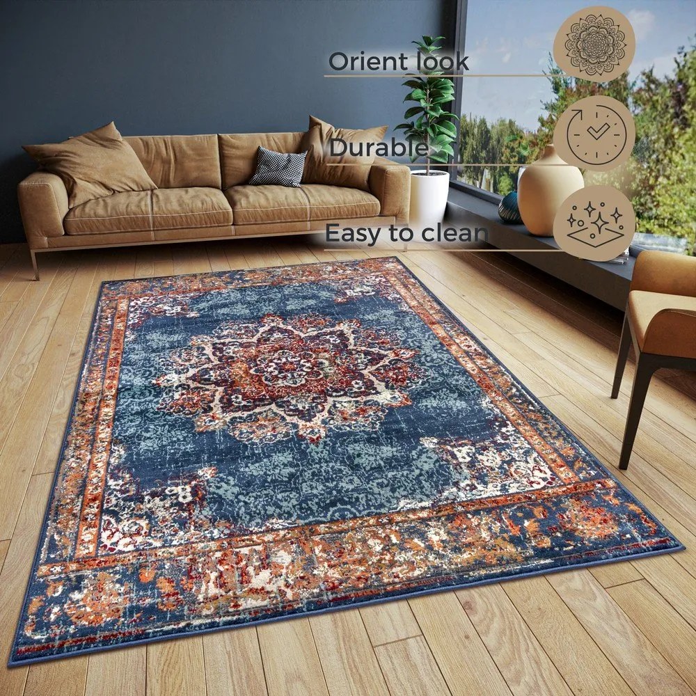 Тъмносин килим 200x280 cm Orient Maderno - Hanse Home