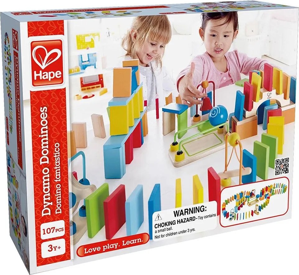 Hape - Детско дървено домино H1042