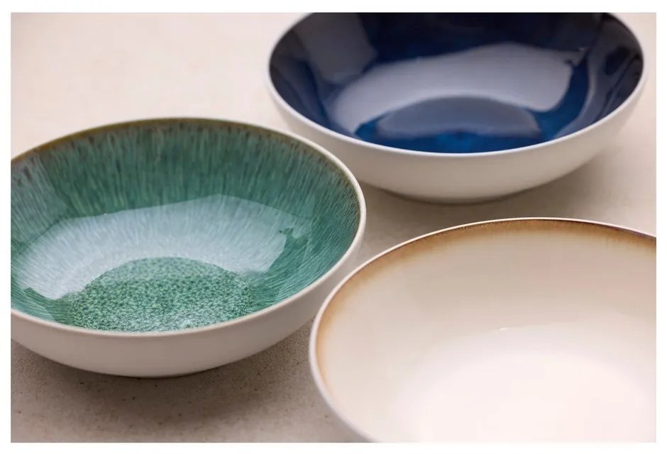 Бяла/зелена глинена купичка 900 ml Gastro White/Green – Bitz